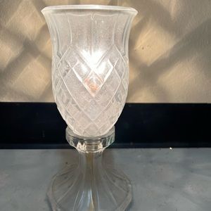 2 vintage glass lamps